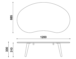 120 テーブル（WALNUT）