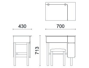 ドレッサー 70(メープル)