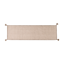 インド綿 50×180 ラグ ブラウン